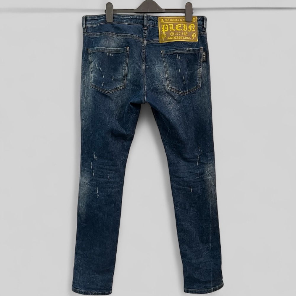 Philipp Plein super straight cut distressed jeans - Picture 2 of 12